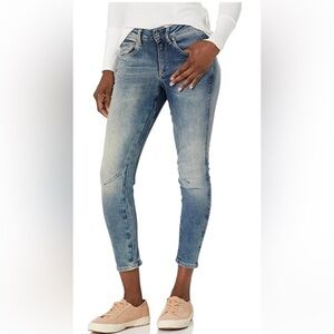 G STAR RAW Women's Arc 3D Mid Rise Skinny Fit Jeans, Medium Aged, 26W x 30L